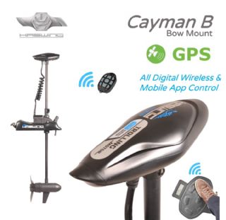 HASWING Cayman B GPS Bow Mount Electric Outboard Trolling Motor NEW 2023 BLACK - 